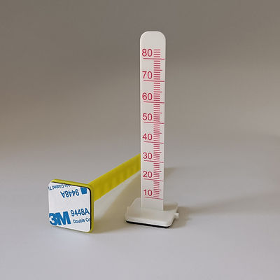 Adhesive Self Leveling Pins Flexible 8cm White PP Easy To Read For Concrete