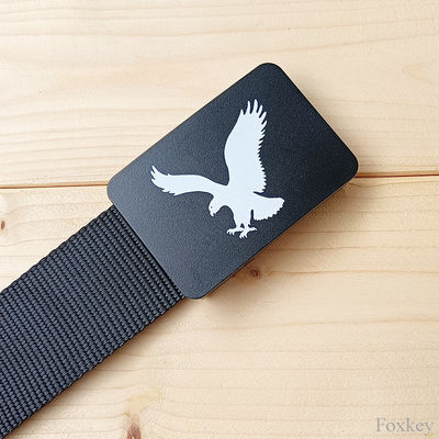 Personalized Plastic Buckle Belt Adjustable Customize Your Own Belt Print Logo Eagle