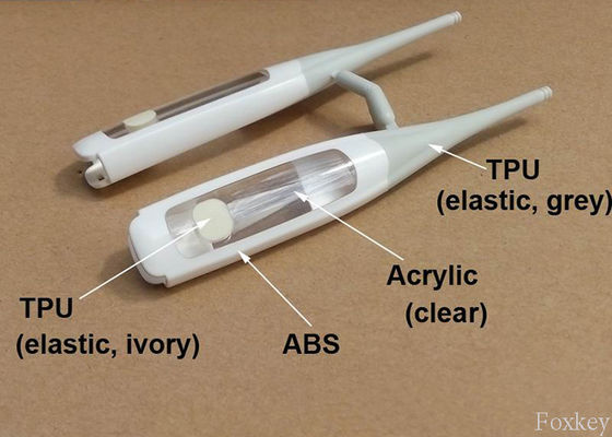 Two Color Plastic Injection Overmolding Part Abs / Tpe / Pc / Acrylic Multi Color