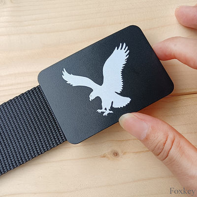Personalized Plastic Buckle Belt Adjustable Customize Your Own Belt Print Logo Eagle